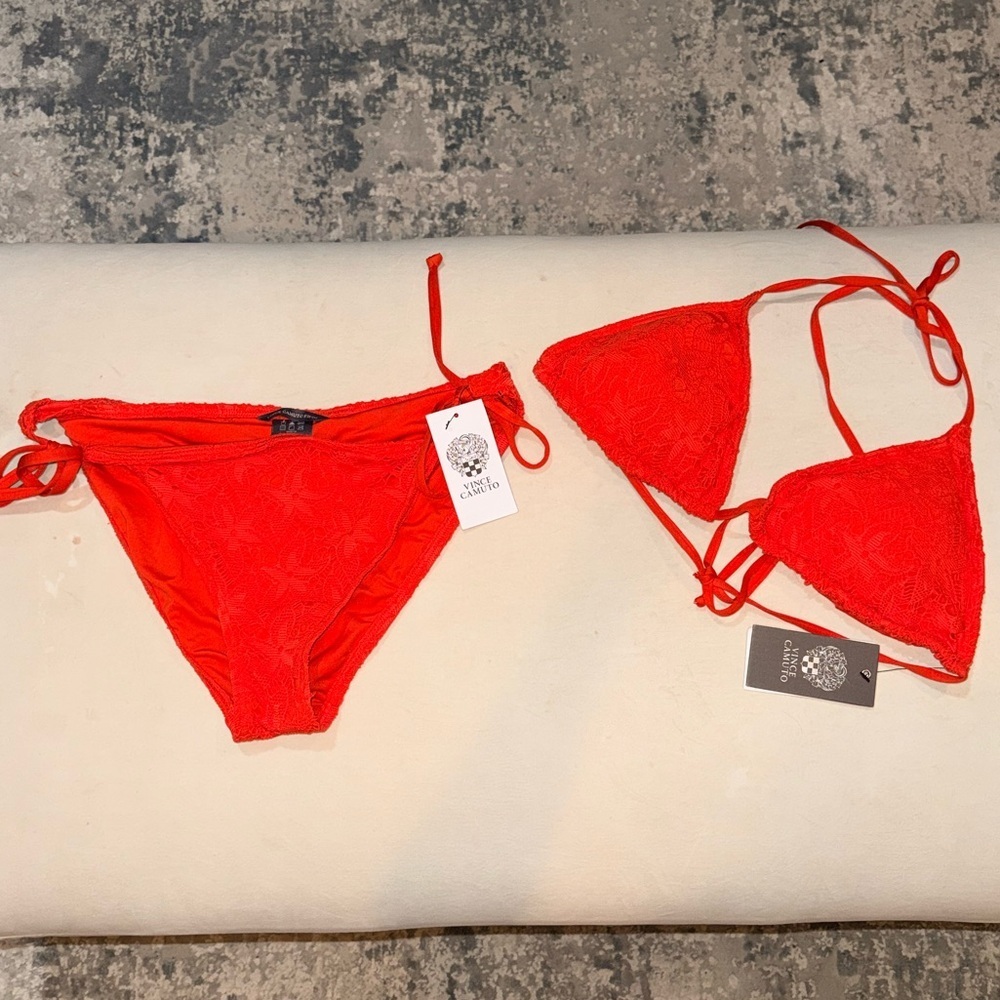 NWT Vince Camuto Vibrant Orange Bikini